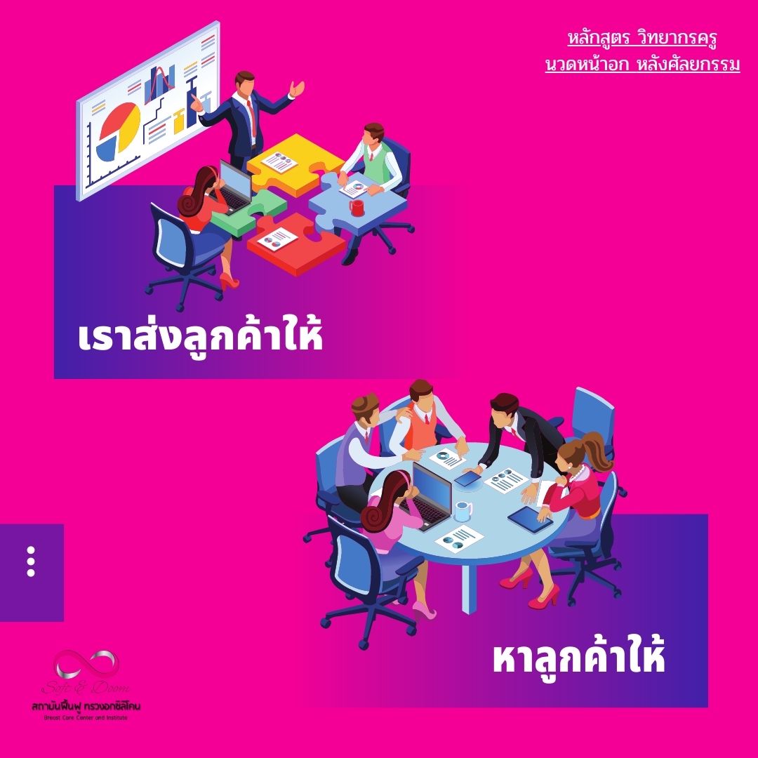 หลักสูตรวิทยากรครูนวดหน้าอกหลังศัลยกรรมเรียน 3 วัน