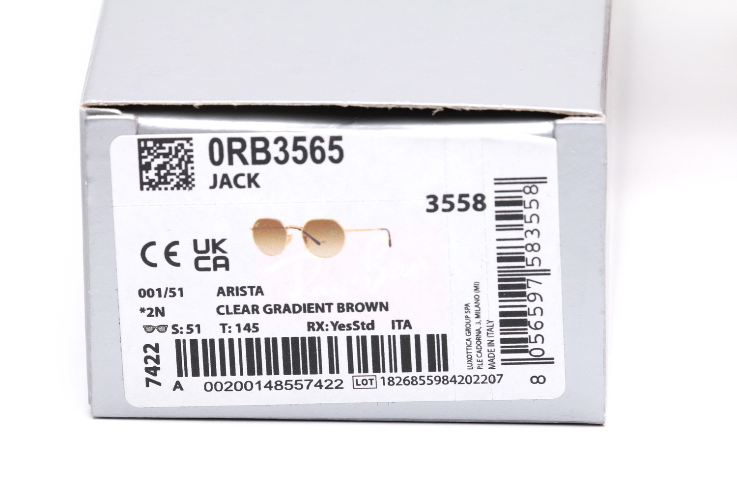 RayBan Jack RB3565 001/51