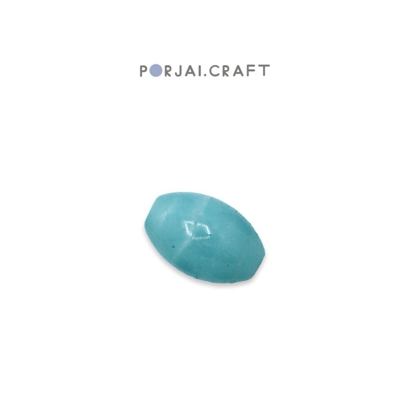 Amazonite Oval Bead ลูกปัดอมาโซไนต์ 18mm