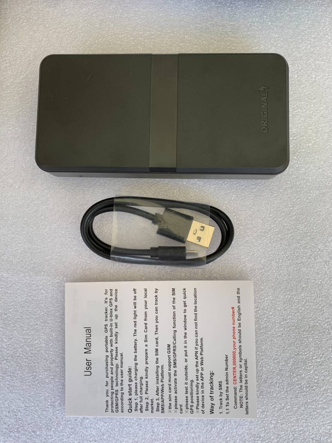 GPS TRACKER ติดตามพิกัดแจ้งตำแหน่ง ดักฟังเสียง รุ่น C5
