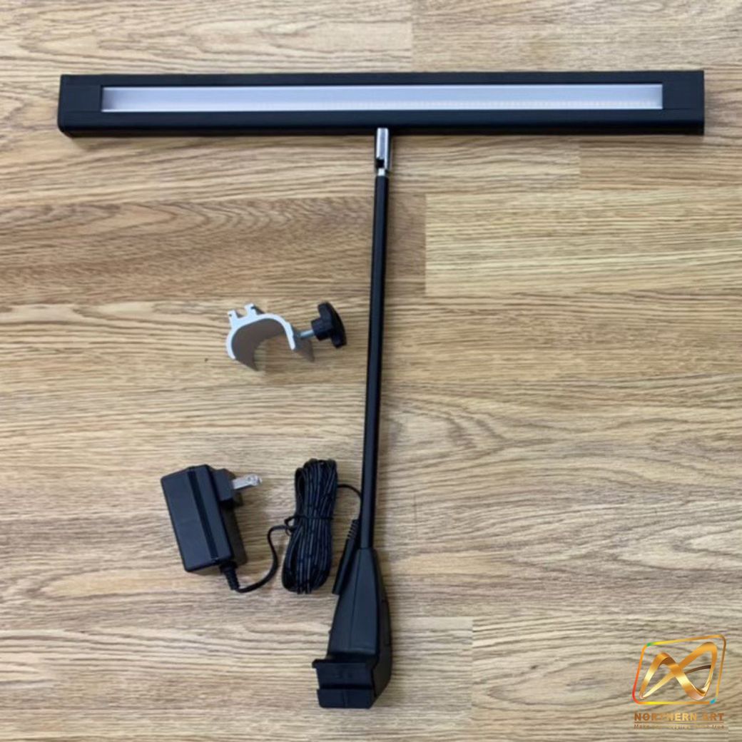 โคมไฟแบคดรอบ พร้อมขายึด รุ่น LED แสงสีขาว ใช้กับโครงแบคดรอบผ้า พร้อมAdaptor