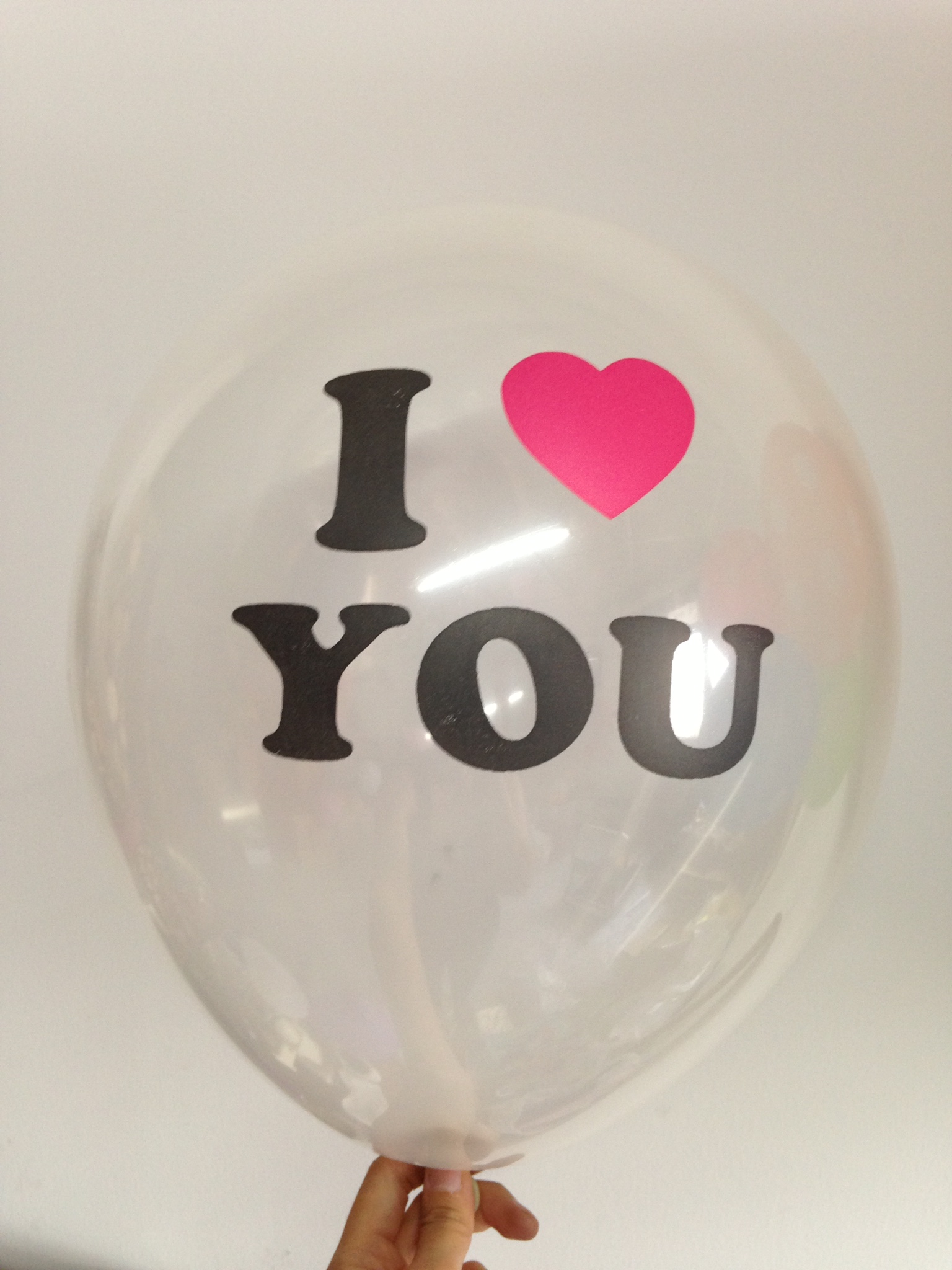 ลูกโป่งลายI love you: 50ใบต่อแพ็ค