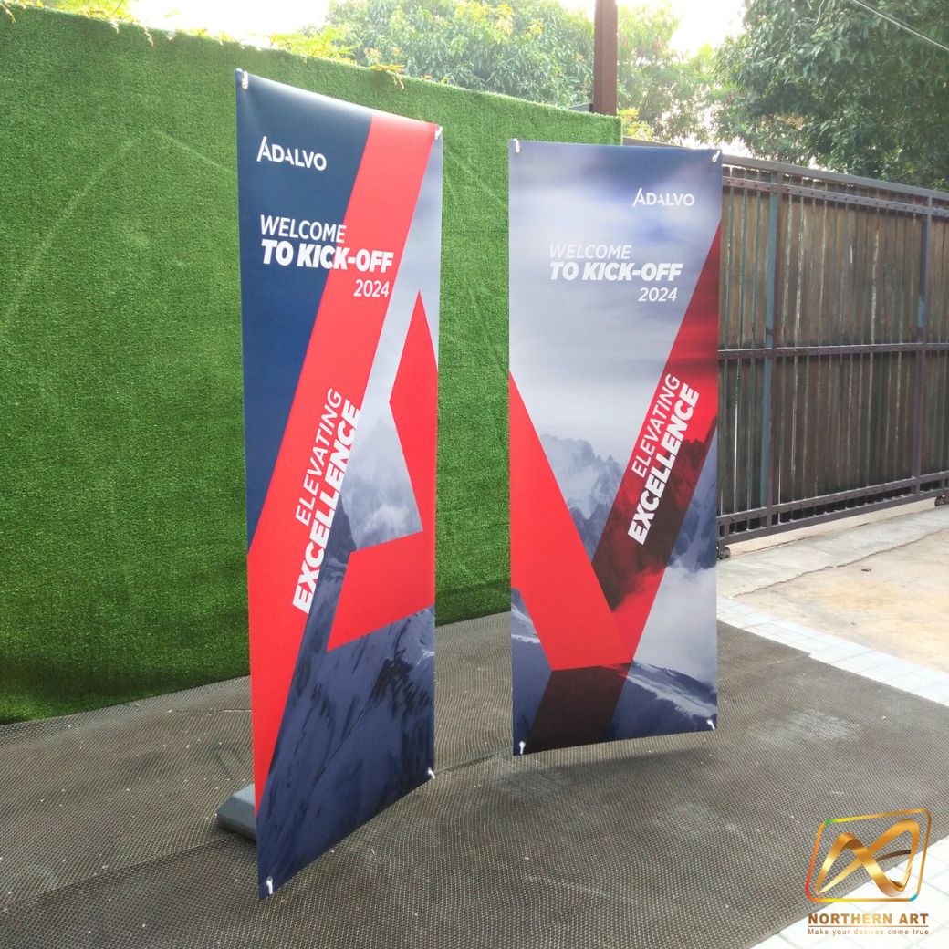 X STAND เอ๊กซ์สแตน รุ่นฐานน้ำ ขนาด 60X160 ซม. ถอดประกอบได้ มั่นคง ไม่ล้ม