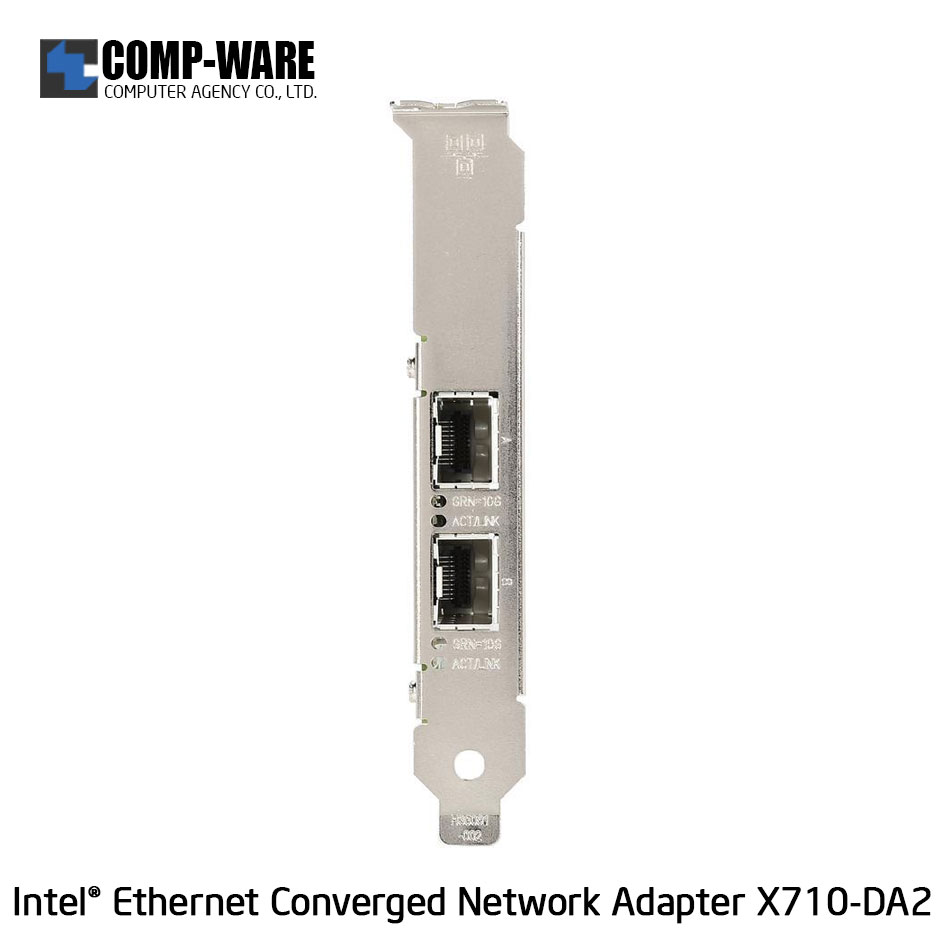 5 x Intel Ethernet Converged Network Adapter X710-DA2 (2-Port) SFP+DAC Connector รับประกัน 3ปี แบบBLK // สั่งซื้อขั้นต่ำ 5unit