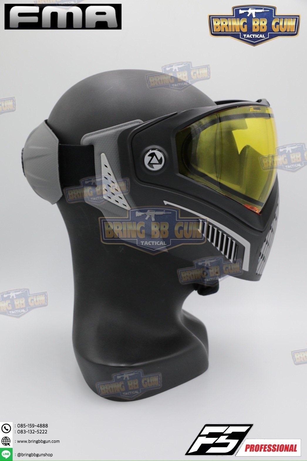 หน้ากาก F5 ยี่ห้อ FMA (FMA F5 STORM GOGGLE MASK) (F5 Professional) (Storm Goggle Mask)