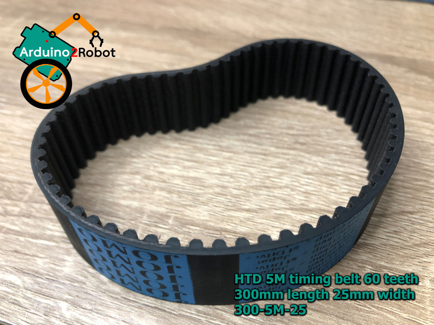 สายพาน HTD 5M timing belt 60 teeth 300mm length 25mm width 300-5M-25