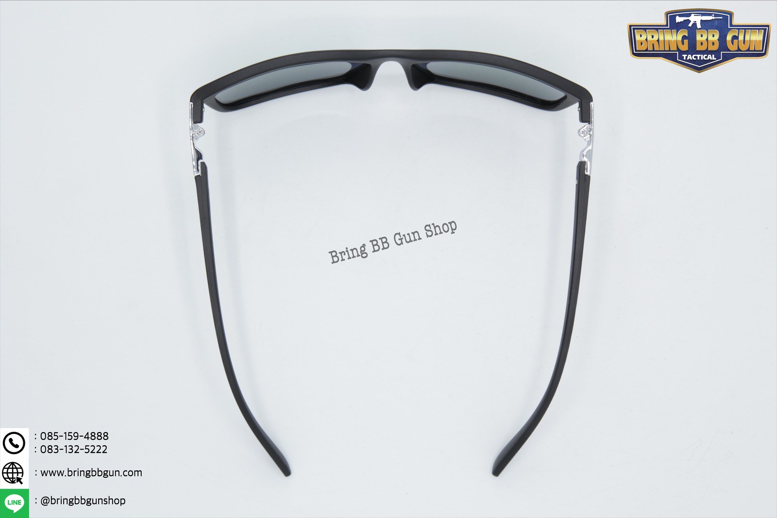 แว่นกันแดด เลนส์ Polarized (เลนส์โพลาไรซ์) รุ่น ทรงกรอบสี่เหลี่ยม