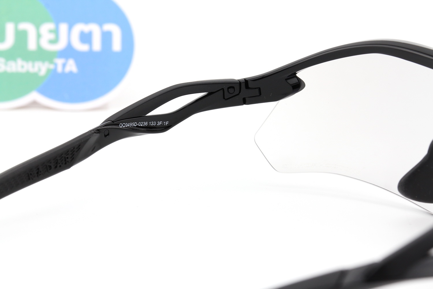 Oakley RADAR PLATE Polished Black / Clear Photo 50% BLK IRD SKU#OO9495D-02