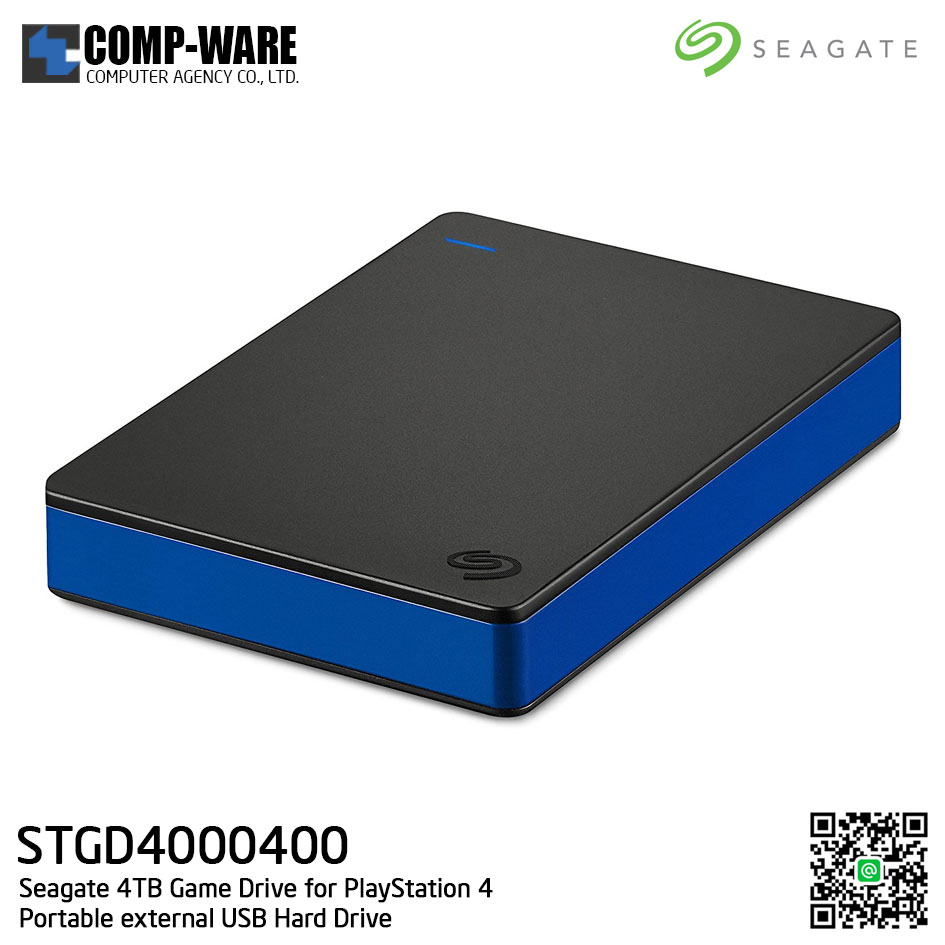 Seagate 4TB Game Drive for PlayStation 4 Portable External USB Hard Drive - STGD4000400