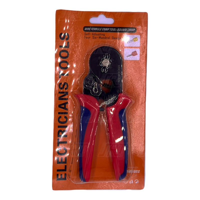 คีมย้ำหางปลา คอร์ดเอ็น 0.25-6mm² (AWG23-10) | HSC8-6-6A