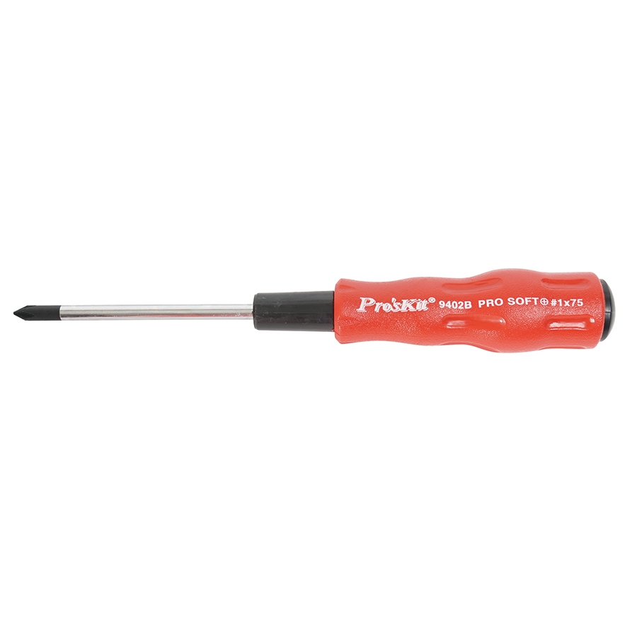 PROS KIT 89402B ไขควงปากแฉกด้ามยาง Pro-Soft S/D