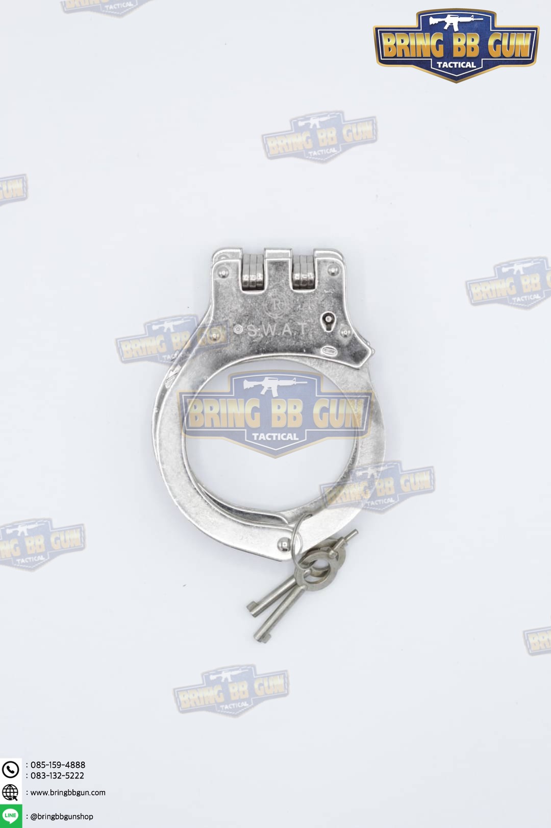 กุญแจมือ รุ่นบานพับ ดอกกลม