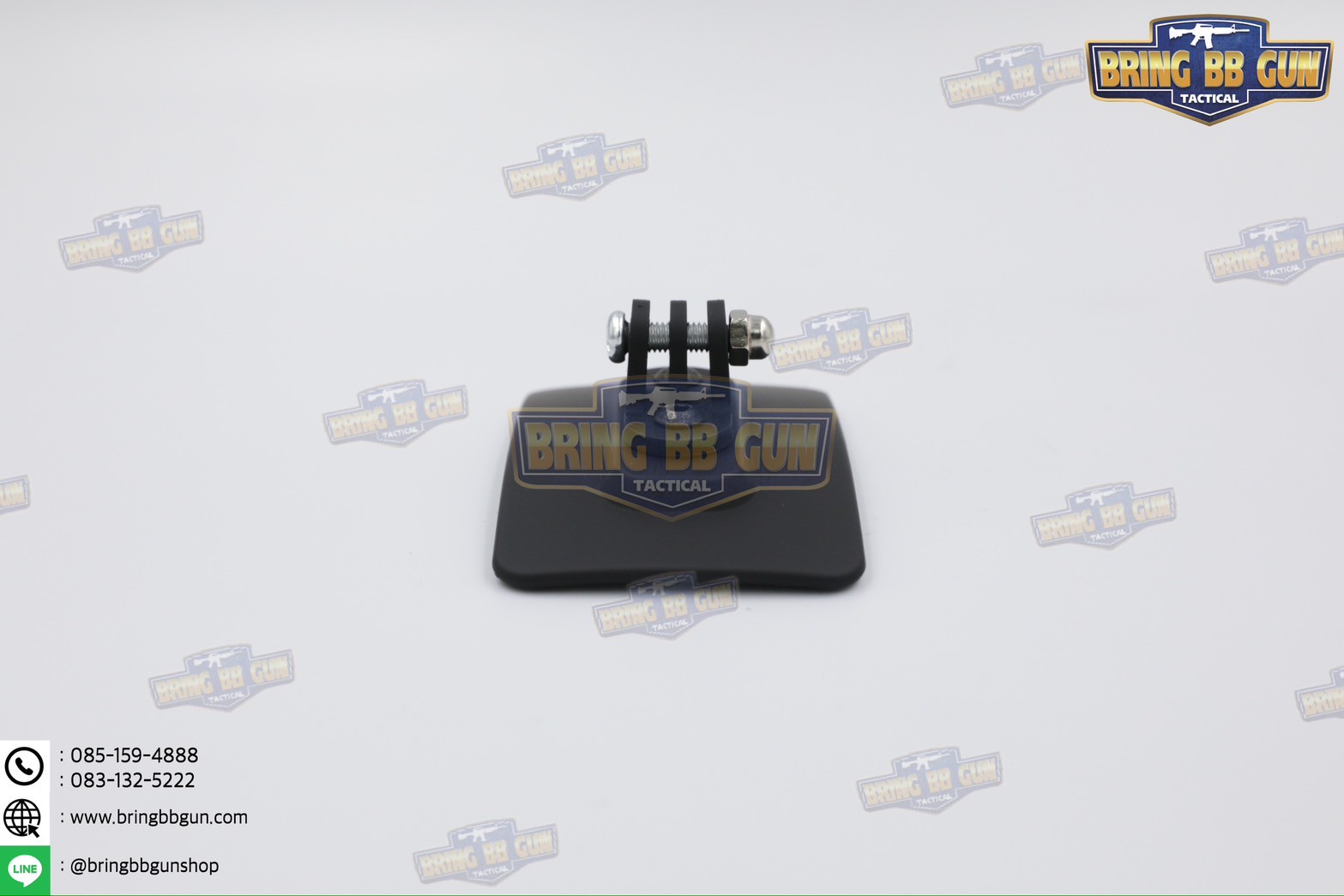 ขาจับกล้อง-ไฟฉายแบบตีนตุ๊กแกติดหมวกยุทธวิธี (เพลทจับกล้อง-ไฟฉายติดหมวกฟาส) (Tactical Helmet Attach M-Lok Plate)