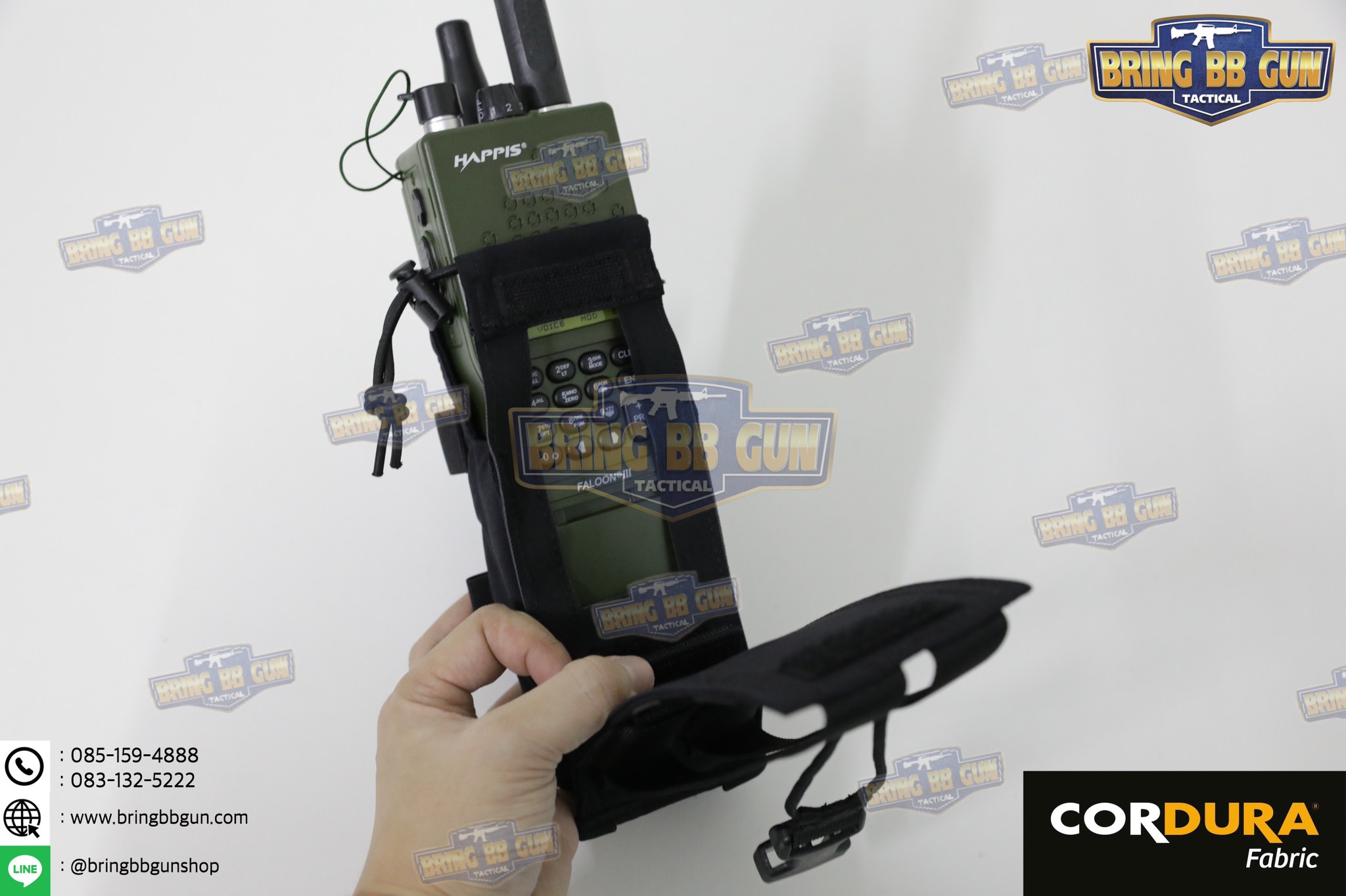 เพ้าวิทยุสื่อสาร สำหรับวิทยุ PRC-152 ซองวิทยุสื่อสารแบบผ้า (PRC-152 drop-down Radio Pouch) (Radio Holder)
