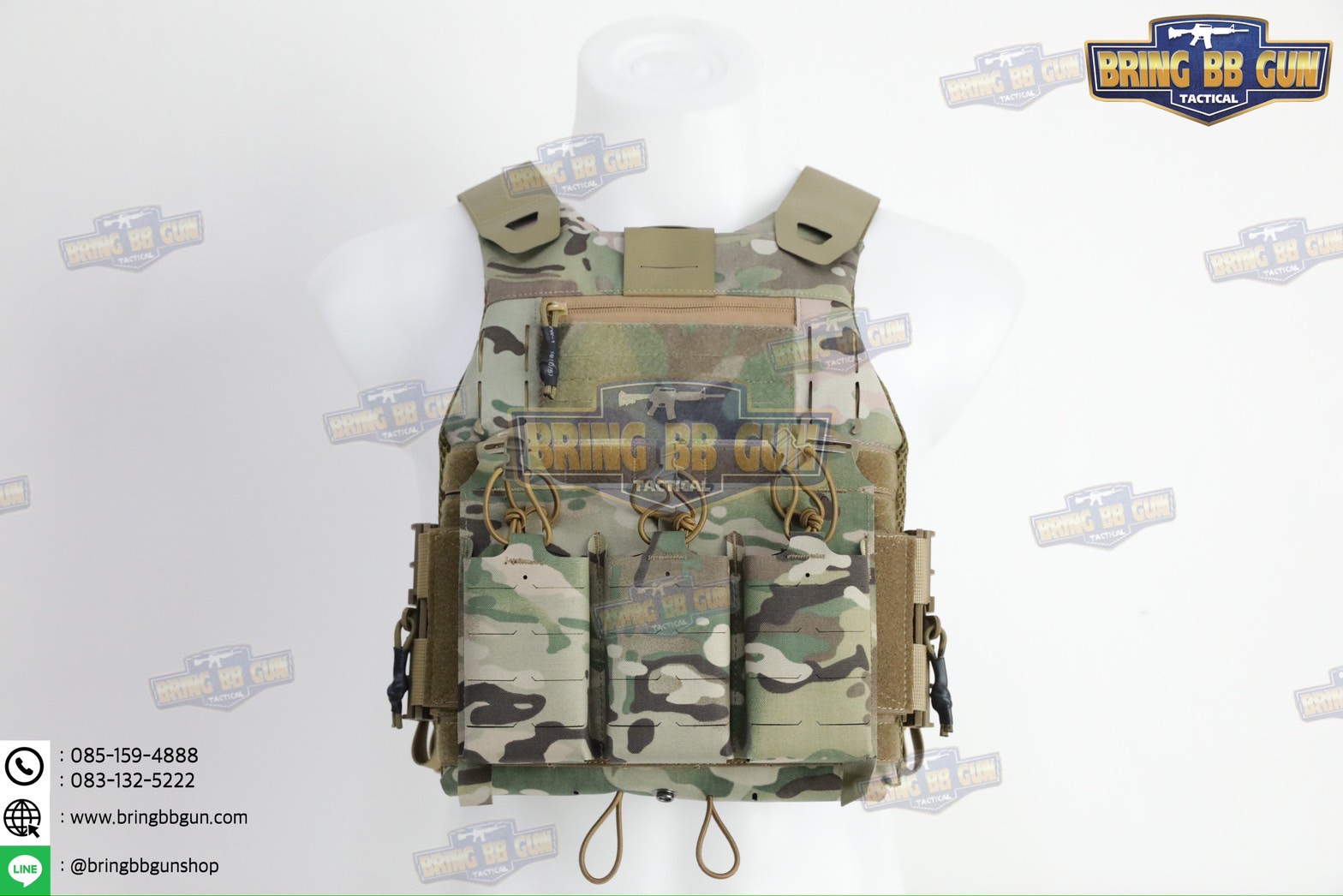 เสื้อเวส FCSK 3.4 (เสื้อเวส FCSK 3.0 + เพ้าแม็กกาซีน KTAR (5.56 แบบ3ช่อง)) (FCSK 3.4 Plate Carrier) (FCSK 3.0 + KTAR Front Flap)