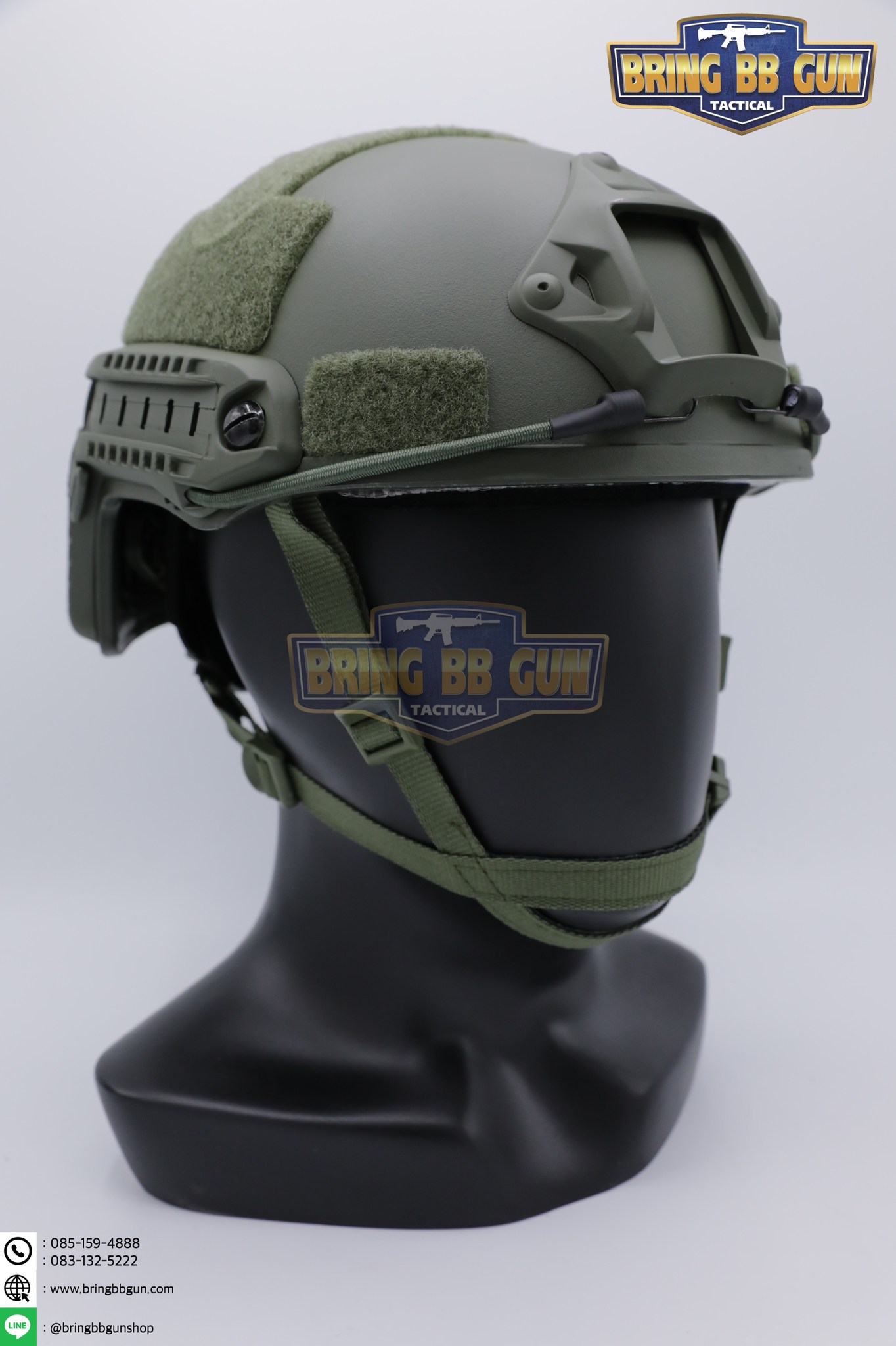 หมวก Fast ปรับท้ายทอยได้(หมวกฟาส) (Fast Helmet MH type) รุ่น Upgrade Version No holes ปรับรัดท้ายทอย