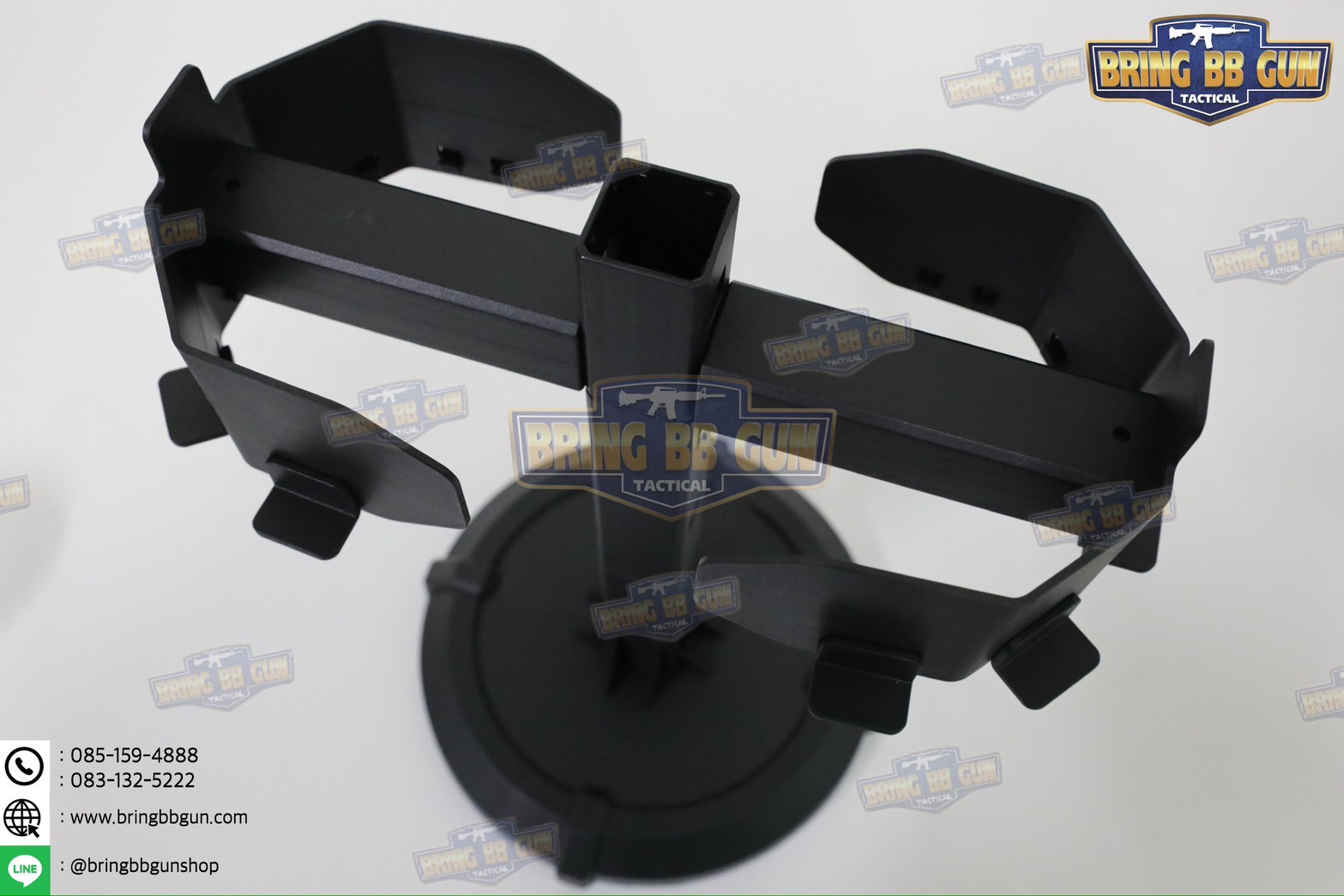 แท่นวางหมวก-เสื้อเวส-เข็มขัด (เสาแขวนหมวก-เสื้อเวส-เข็มขัด) (ที่แขวนอเนกประสงค์) (Equipment Display Stand)