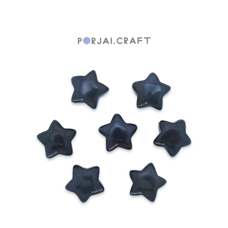 Blue Tiger Eye Star Bead ลูกปัดดาวบลูไทเกอร์อาย 15mm