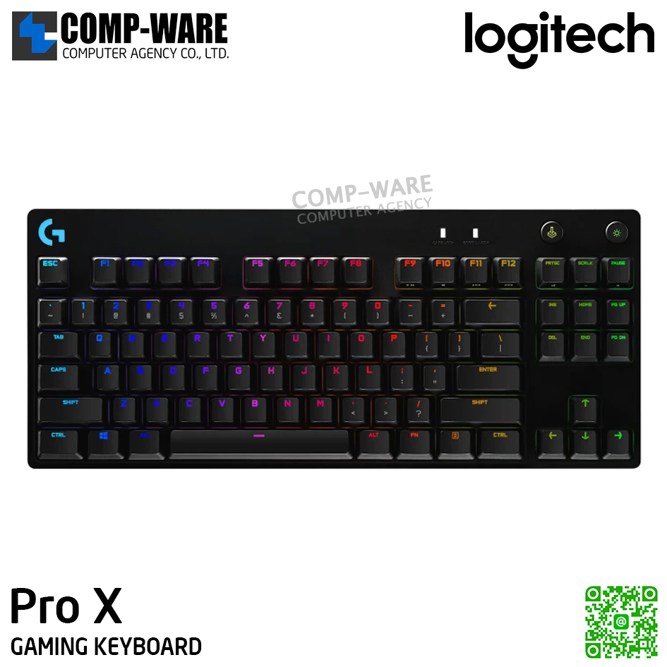 Logitech PRO X Mechanical Gaming Keyboard - 2Y Warranty - 920-009239