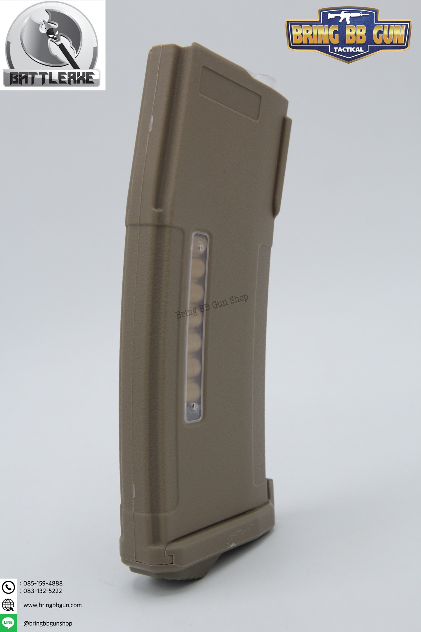 แม็กกาซีน M4 ยี่ห้อ Battle Axe แบบstand ❌ไม่ต้องปั่น❌มี4ทรงให้เลือก ทรง P-mag / ทรง EPM / ทรง 002 / ทรง IMI Lancer