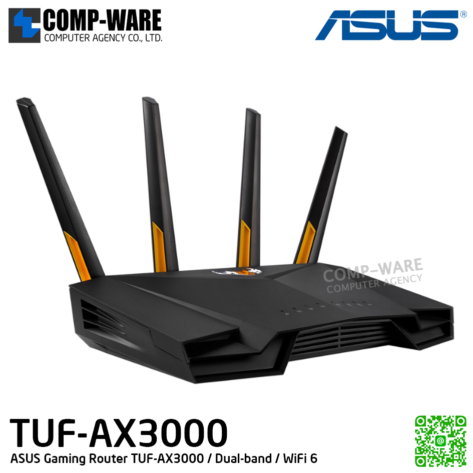 ASUS Gaming Router TUF-AX3000 / Dual-band / WiFi 6 - 3Y Warranty
