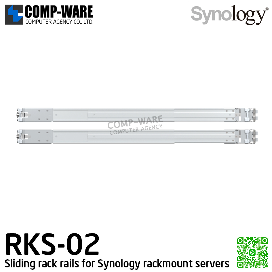 Synology Rail Kit RKS-02 Sliding rack rails for Synology rackmount servers / 1Y warranty