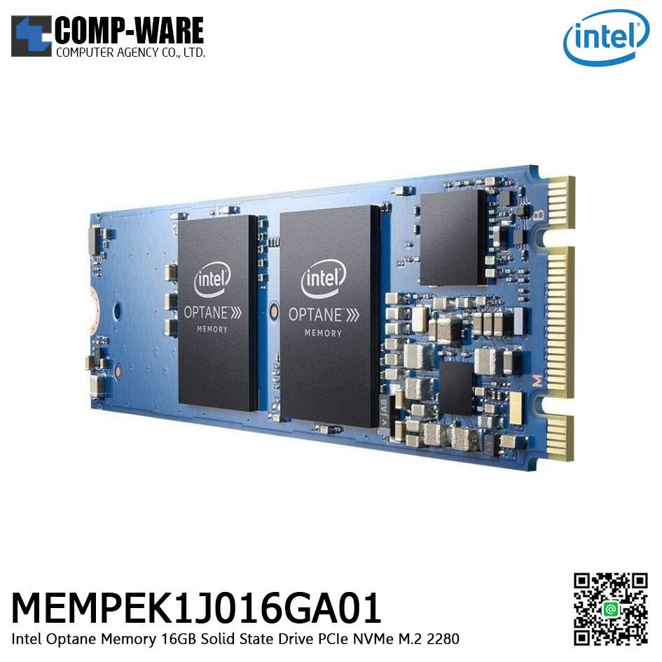 Intel Optane Memory 16GB Solid State Drive PCIe NVMe M.2 2280 MEMPEK1J016GA01