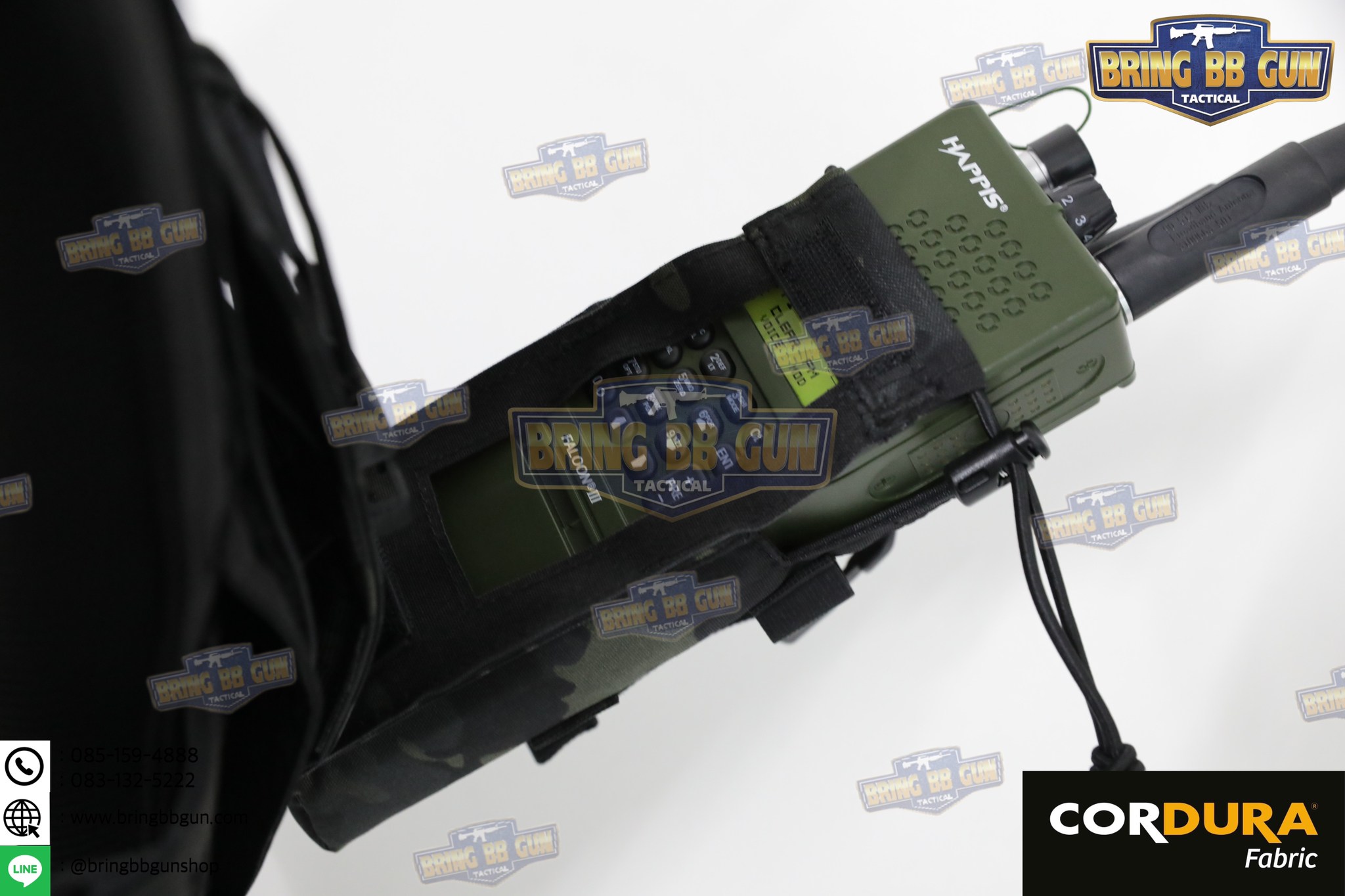 เพ้าวิทยุสื่อสาร สำหรับวิทยุ PRC-152 ซองวิทยุสื่อสารแบบผ้า (PRC-152 drop-down Radio Pouch) (Radio Holder)