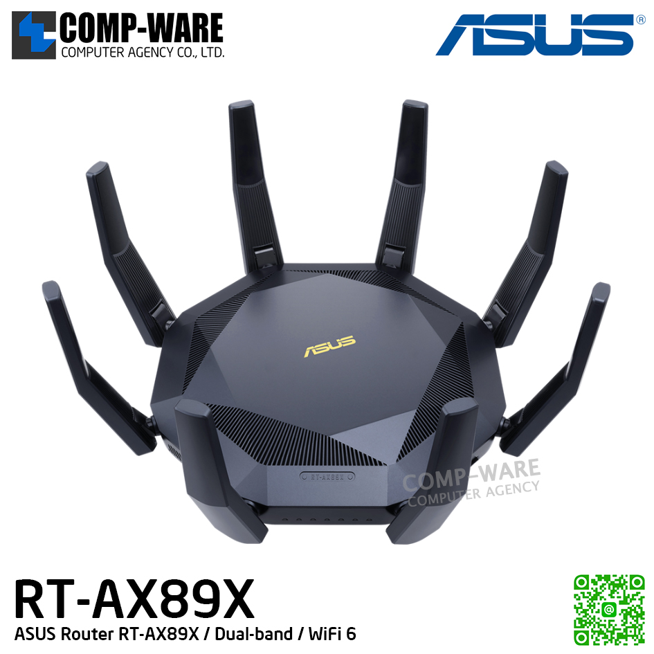 ASUS Router RT-AX89X / Dual-band / WiFi 6 - 3Y Warranty