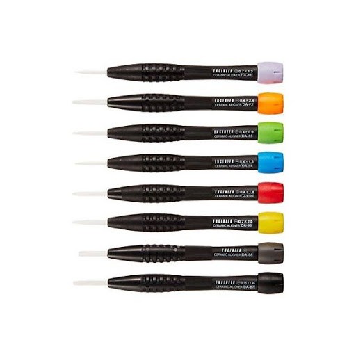 Engineer DK-91 ceramic adjustment screwdriver ไขควงจูนปลาย CERAMIC ชุด 8ตัว Made in JAPAN ของแท้ 100% ออกใบกำกับภาษีได้