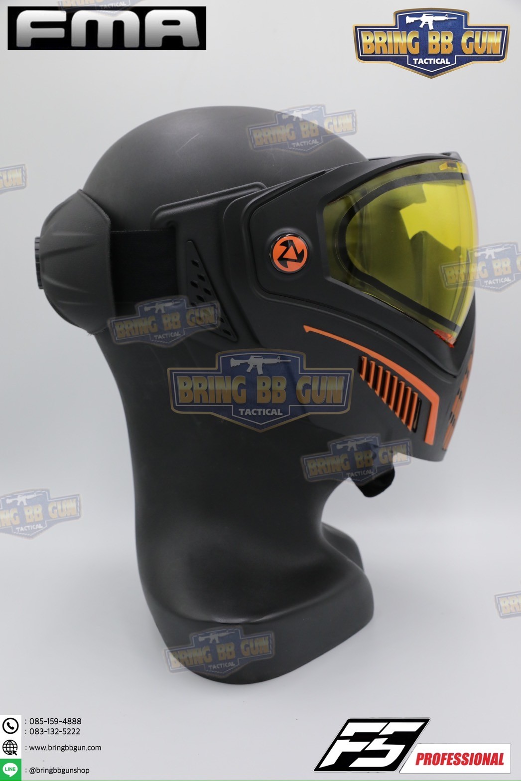หน้ากาก F5 ยี่ห้อ FMA (FMA F5 STORM GOGGLE MASK) (F5 Professional) (Storm Goggle Mask)