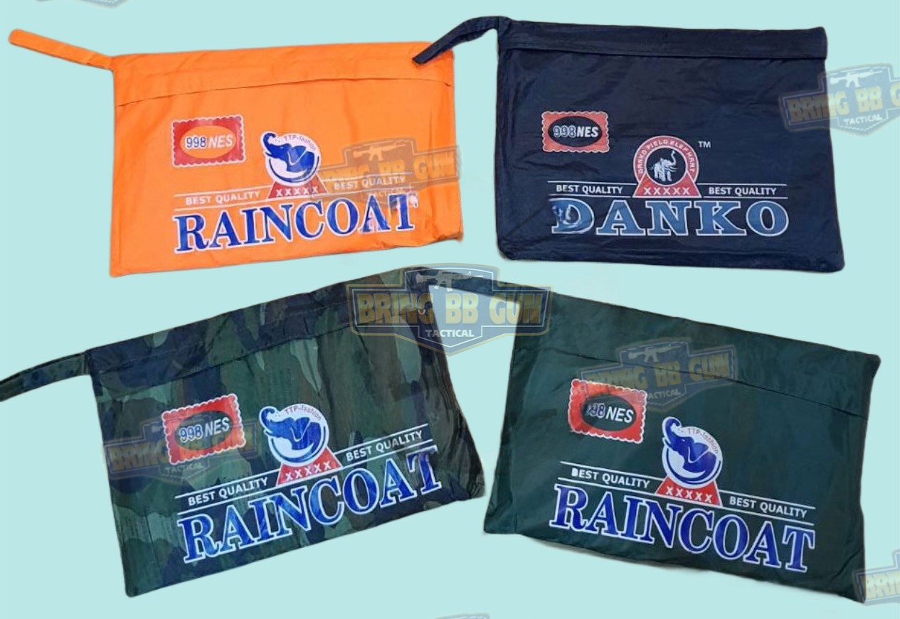 เสื้อโค้ดกันฝน ตราช้าง (Danko) เสื้อกันฝนคลุมยาว 998 (Raincoat) (มีแถบสะท้อนแสงด้านหลัง) (ชุดกันฝน) (เสื้อคลุม) (เสื้อกันฝน) (เสื้อกันฝนรถจักรยานยนต์) (กันฝน) (หน้าฝน) (เดินป่า) (ขี่มอเตอร์ไซค์)