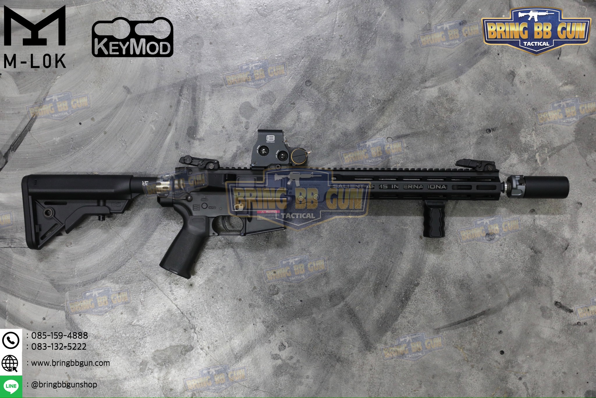 กริ๊ปมือหน้าทรง Railscales รุ่น RSB (RSB Vertical Grip) (กริ๊ปมือ Railscales RSB Vertical Foregrip) (ใช้ได้กับชุดหน้าระบบราง M-Lok และ ระบบราง Keymod เท่านั้น)