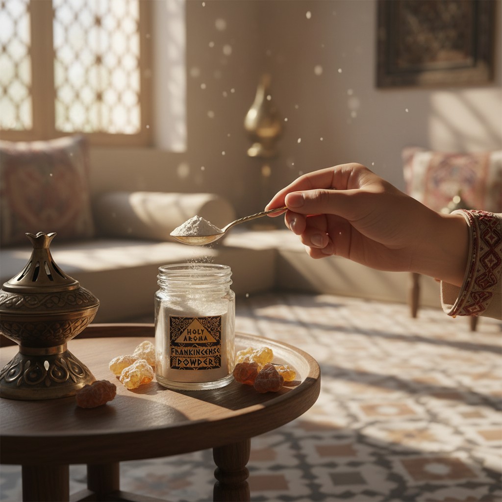 ผงกำยาน อโรม่า Frankincense Powder แท้ 100% จากประเทศโอมาน Oman กลิ่นหอมสะอาด ลดความเครียด แก้โรคภูมิแพ้ หอบหืด ไซนัส ไข้หวัด ช่วยฟอกอากาศ บำรุงผิว ลดเรือนริ้วรอย แก้ปวด บวม ไขข้ออักเสบ เสริมสร้างเซลและภูมิคุ้มกัน 50 g