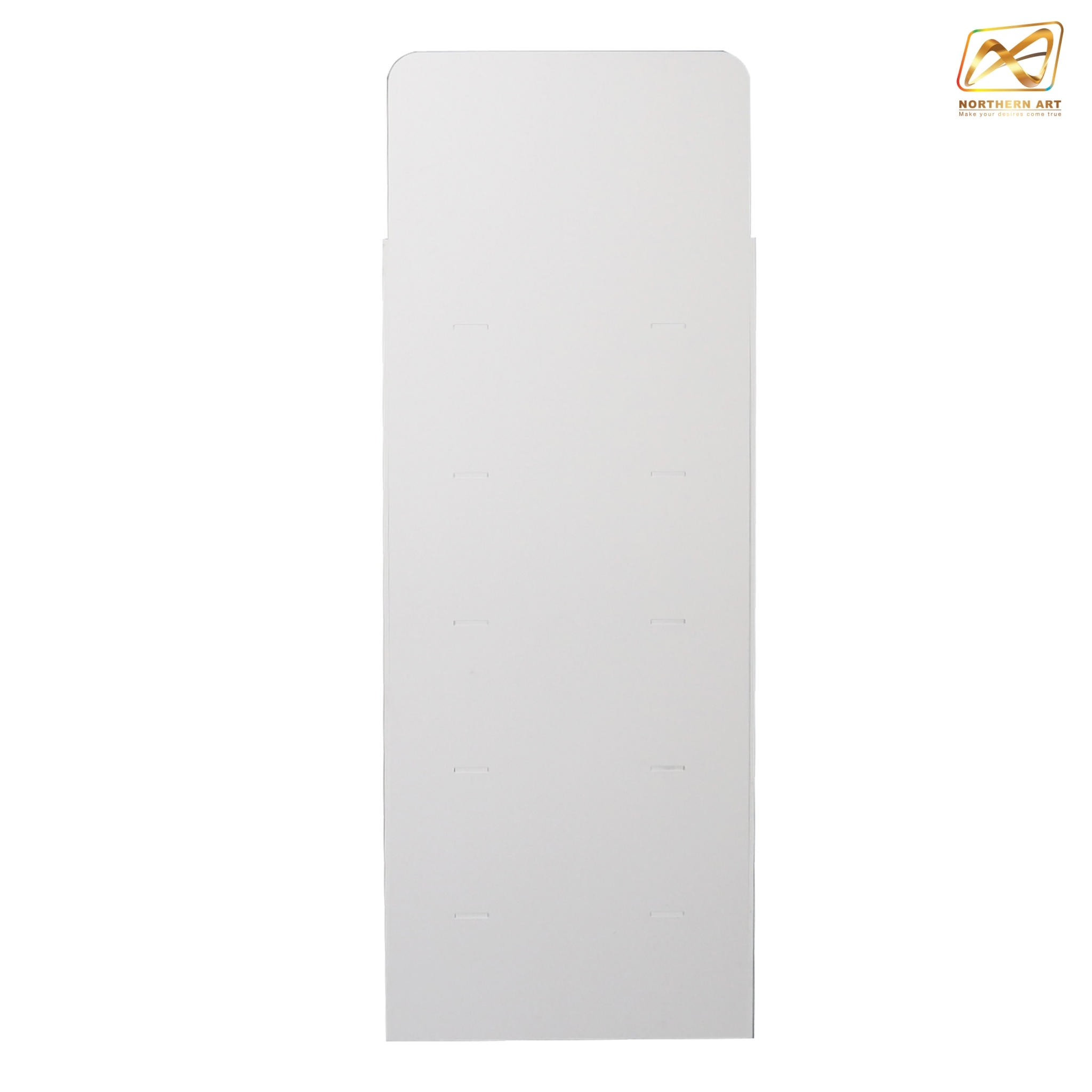 ชั้นวางสินค้าพลาสวูด 5 ชั้น ขนาด (W)55 x (D)25 x (H)160 ซม.พลาสวูดหนา 8 มม.พร้อมงานพิมพ์