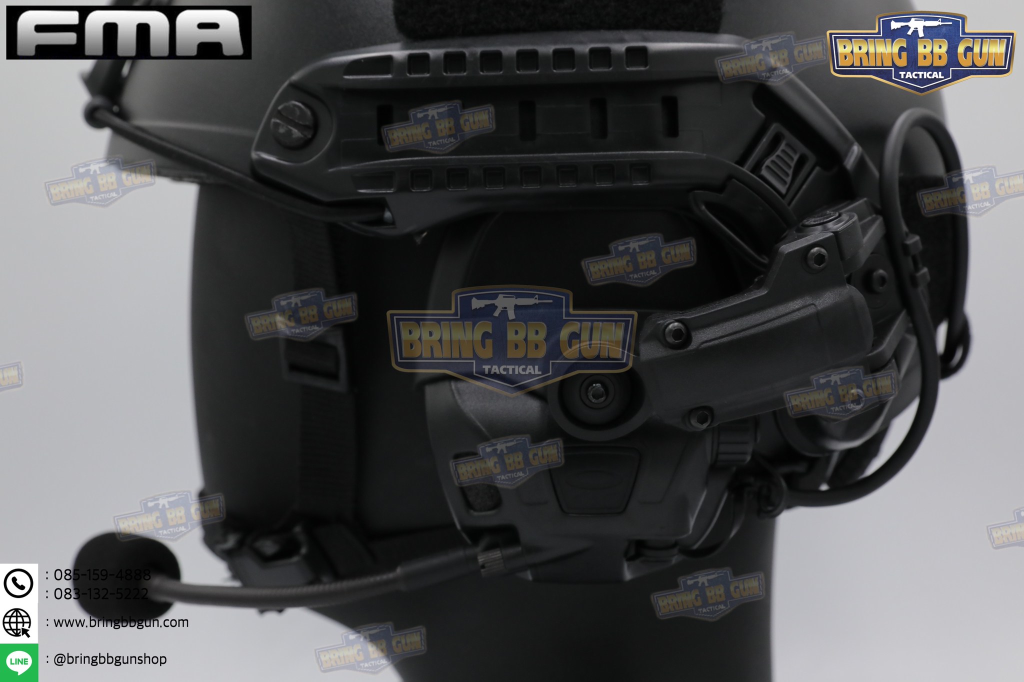 หูฟังสื่อสารตัดเสียงได้ ทรง Ops-Core AMP ยี่ห้อ FMA (FCS AMP tactical communication shooting headset noise reduction) (AMP)