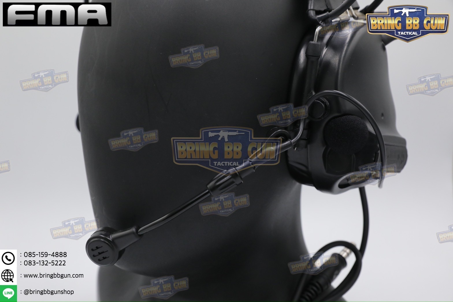 หูฟังสื่อสารตัดเสียงได้ ทรง Comtac III ยี่ห้อ FMA (Peltor ComTac III Tactical Advanced Combat Headset) (tactical communication shooting headset noise reduction) (Comtac III)