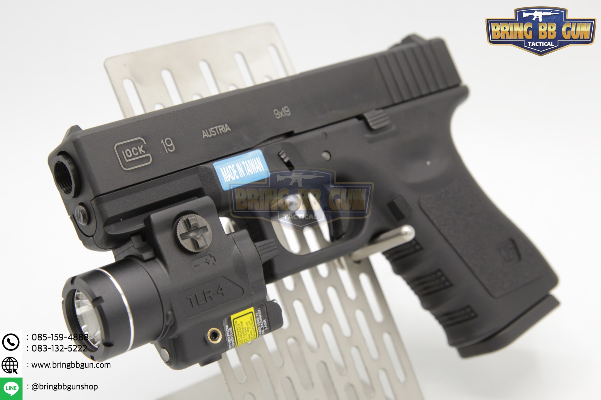 ไฟฉายและเลเซอร์(สีแดง)ติดปืนสั้น ยี่ห้อStreamlight รุ่นTLR-4