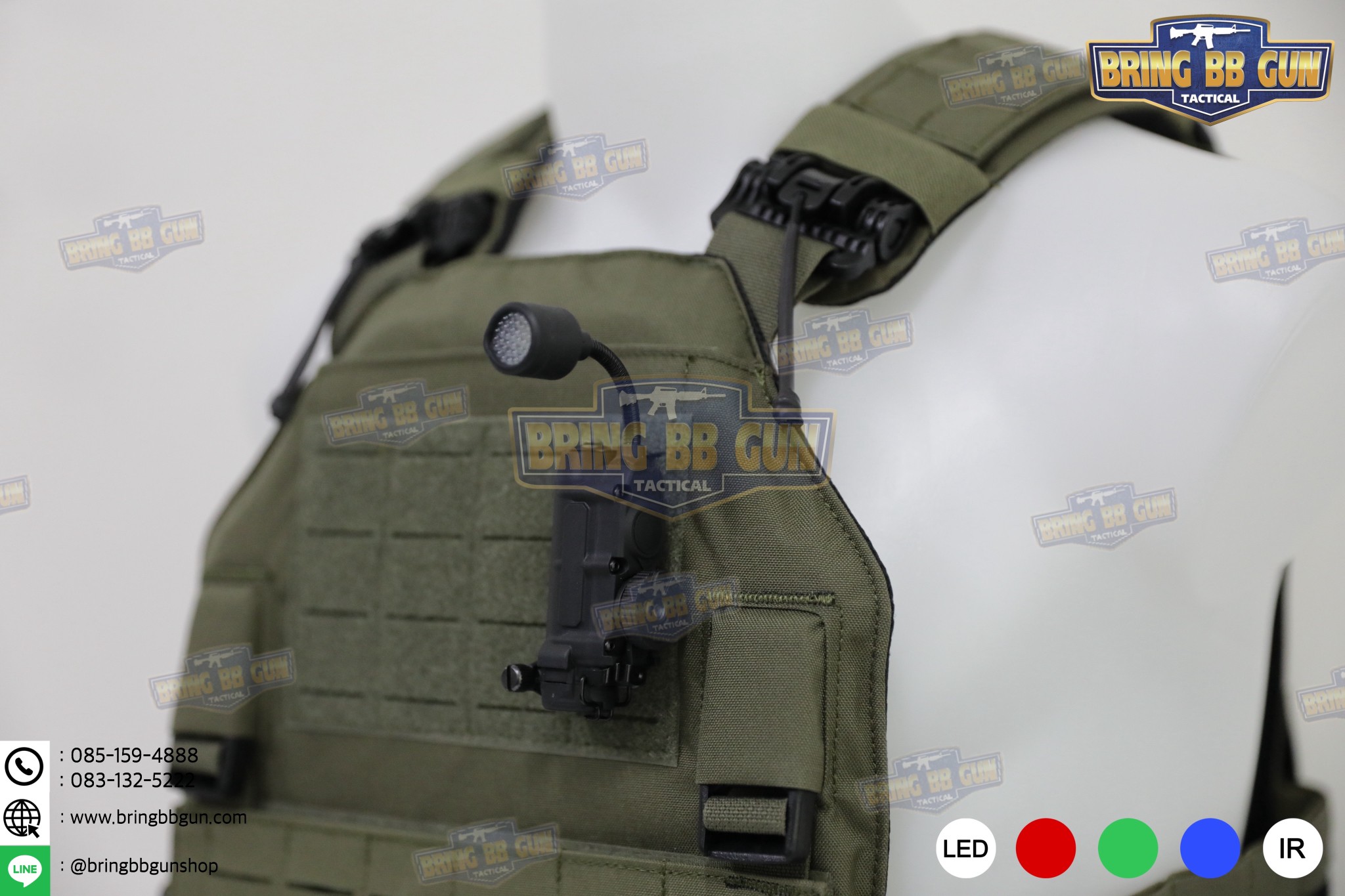 ไฟฉายติดหมวก Sidewinder Stalk (Military Helmet Light System with Flexible Stalk) (ไฟฉายติดหมวกทรงStreamlight)