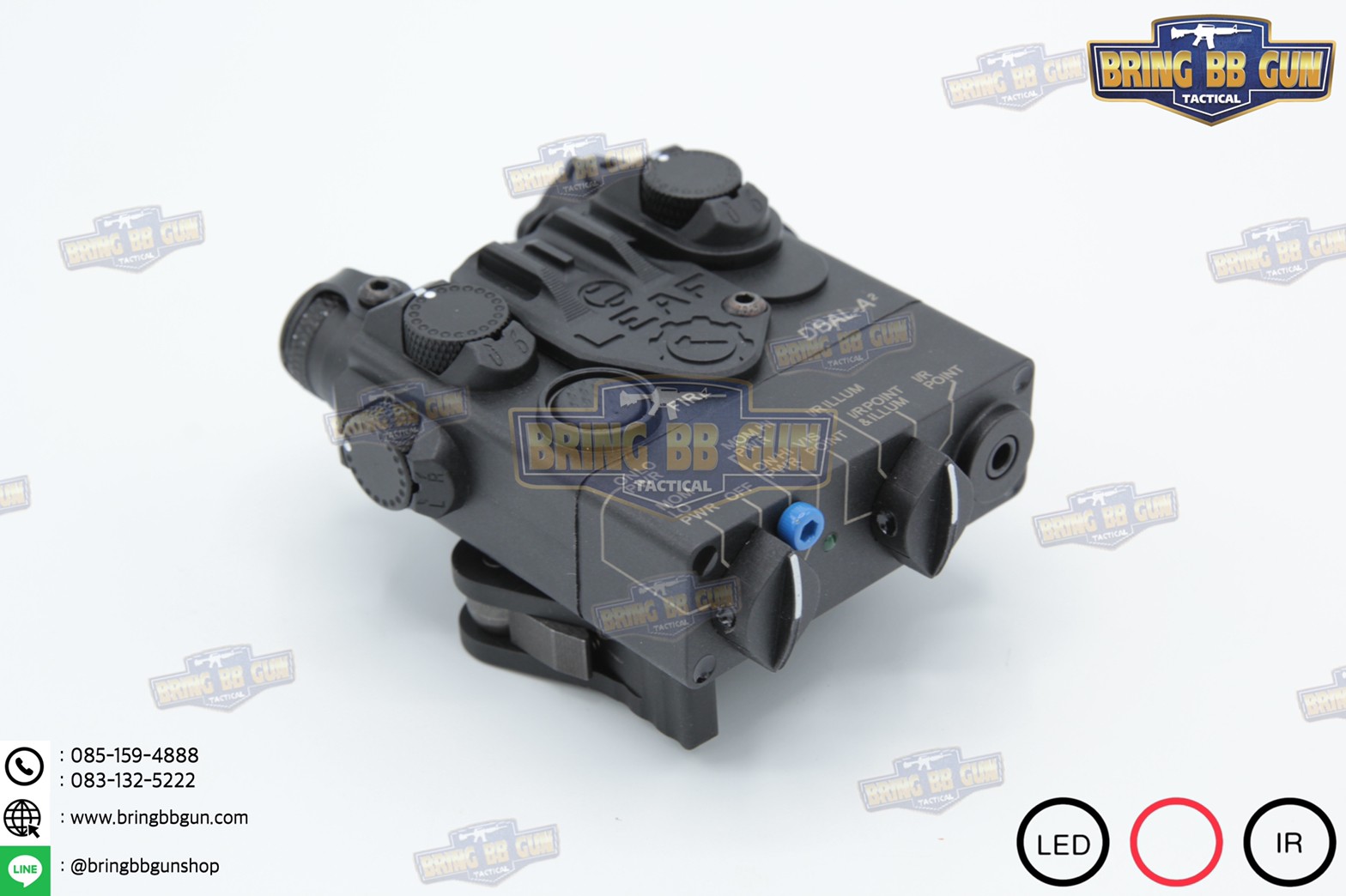 กล่องANPEQ-15A รุ่น DBAL-A2 บอดี้พลาสติก (Dual Beam Aiming Laser - Advanced2)