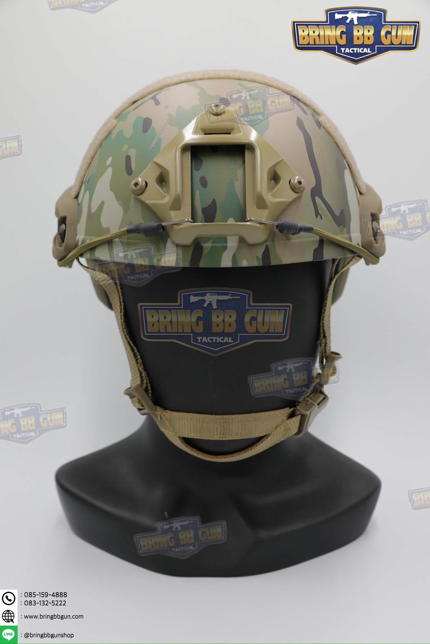 หมวก Fast ปรับท้ายทอยได้(หมวกฟาส) (Fast Helmet MH type) รุ่น Upgrade Version No holes ปรับรัดท้ายทอย