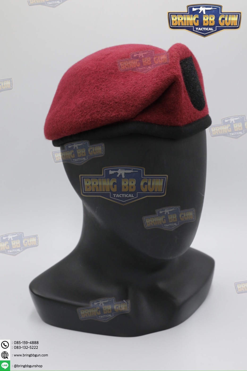 หมวกเบเร่ต์จัดทรง ยี่ห้อ ai รุ่น Fighter（หน้าหมวกใหญ่)