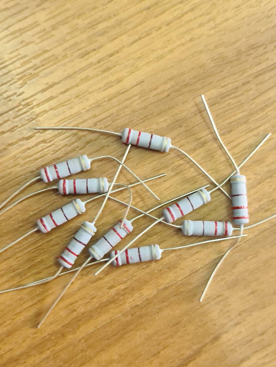 0000735 ตัวต้านทาน R 220 โอม 2 W 5% อาร๋ฟิว สินค้าได้มาตรฐาน 5 ชิ้น