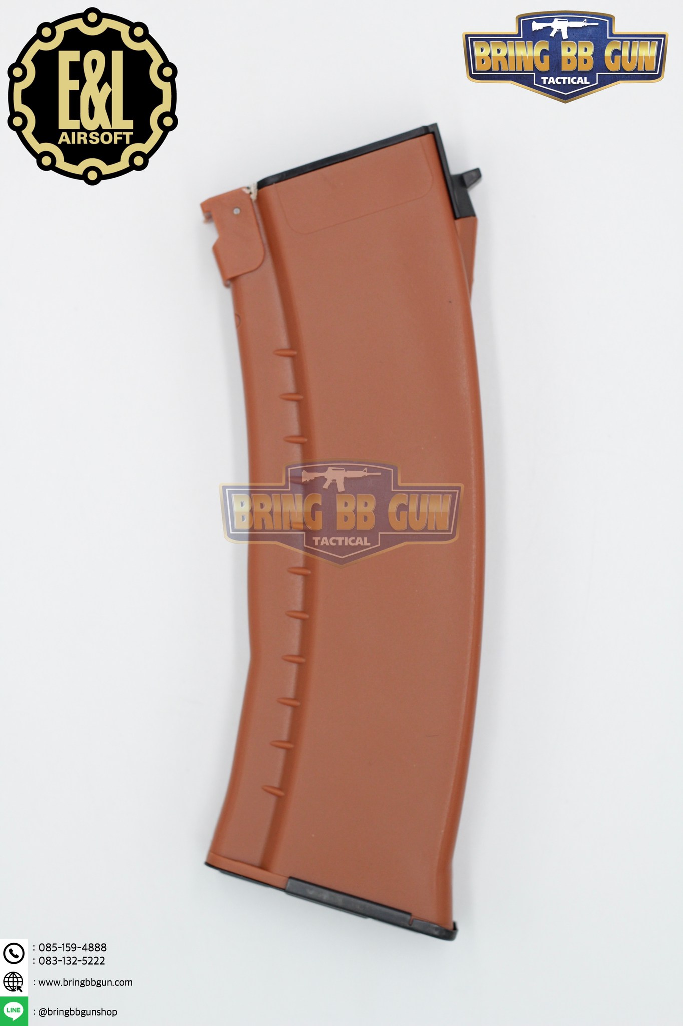 แม็กกาซีน AK74 ยี่ห้อ E&L แบบstand(ไม่ต้องปั่น) ทรง บอดี้พลาสติก (AK Mid-cap magazine)