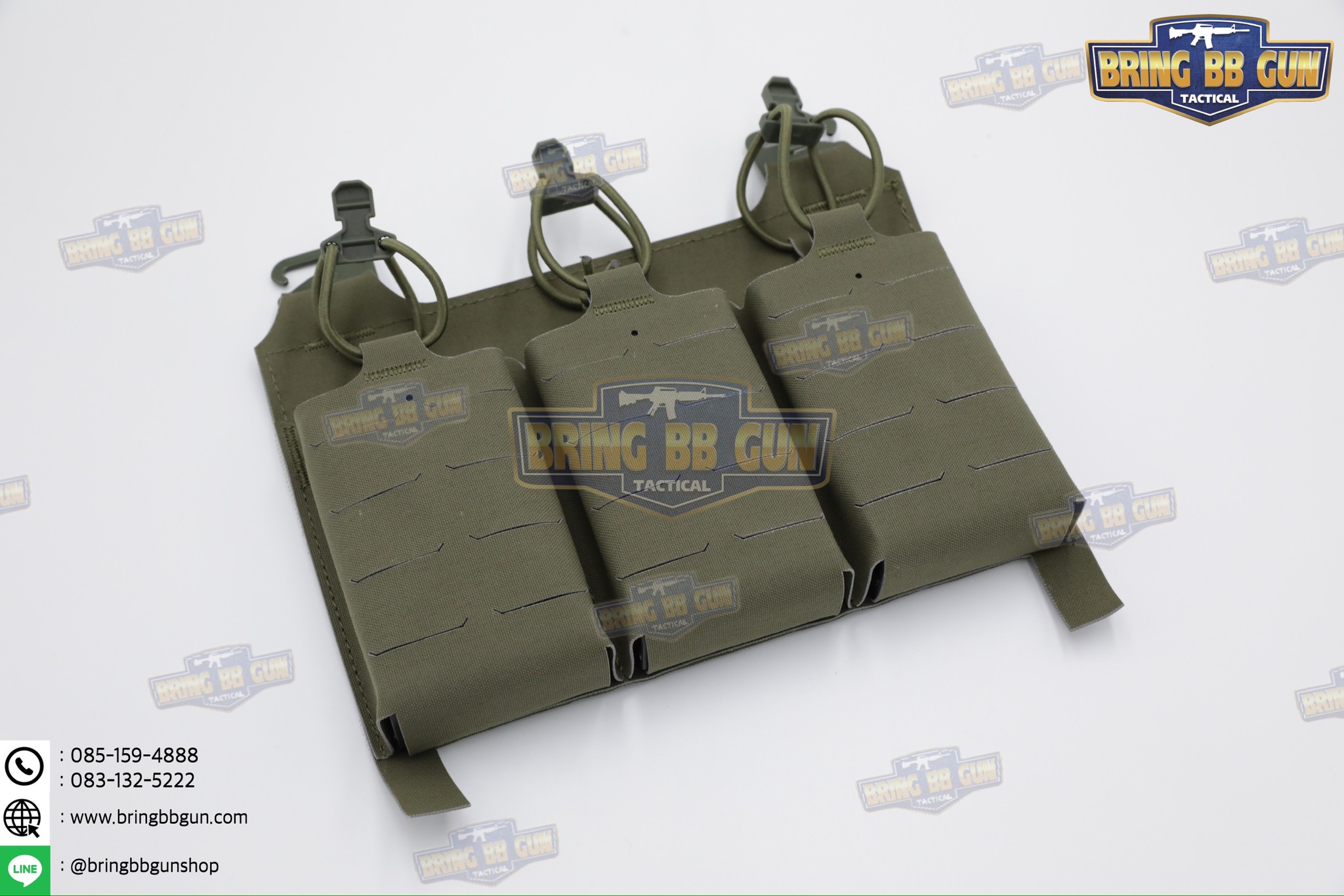 เพ้าแม็กกาซีน KTAR (5.56 แบบ3ช่อง) (V5 PC Triple Mag Plate) (G Buckle + Velcro) (Ferro Concepts KTAR Front Flap) (KTAR Front Flap)