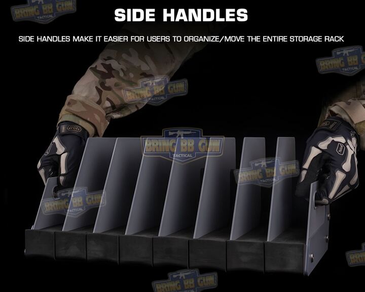 ชั้นวางปืนสั้น (ช่วยจัดเก็บปืนสั้นให้เป็นระเบียบ) (Pistol Stroage Rack)