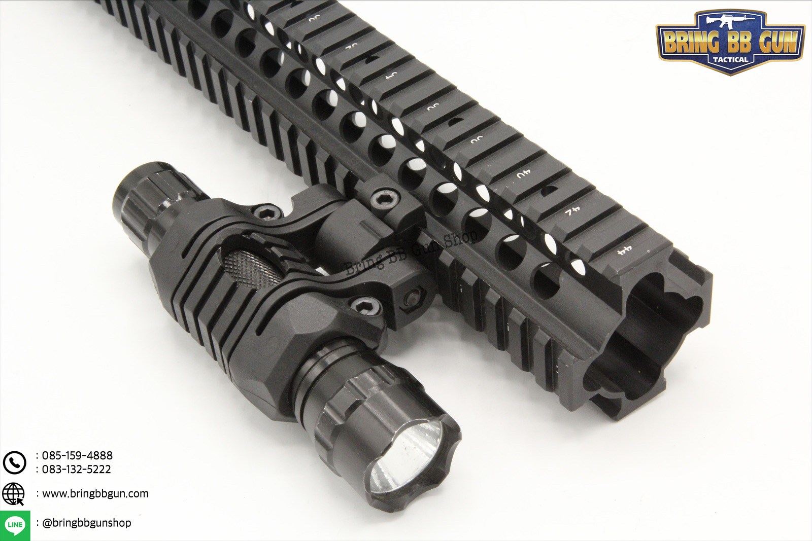 ขาจับไฟฉายติดราง วัสดุ : Nylon