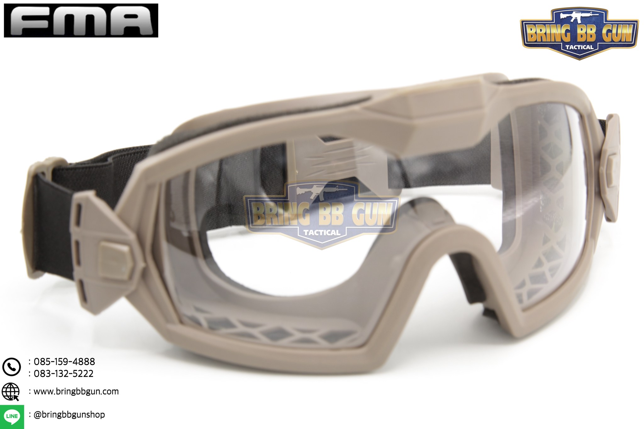 แว่นตากันลมรุ่นมีพัดลม ยี่ห้อ FMA (Regulator Updated version with Fan Goggle）