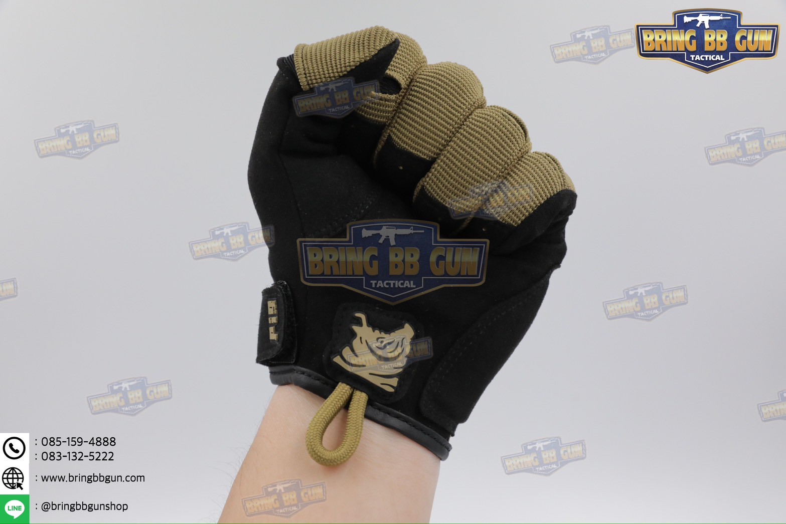 ถุงมือเต็มนิ้ว ทรง Alpha (Tactical Glove) (ถุงมือหมูป่า) (Full Dexterity Tactical Glove)