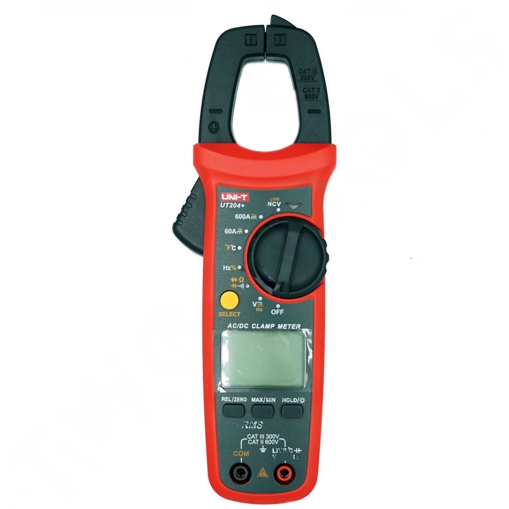 UNI-T UT204+ 600A/AC 600A/DC คลิปแอมป์ UNI-T UT204+ Mini Digital Clamp Meter มิเตอร์วัดไฟ